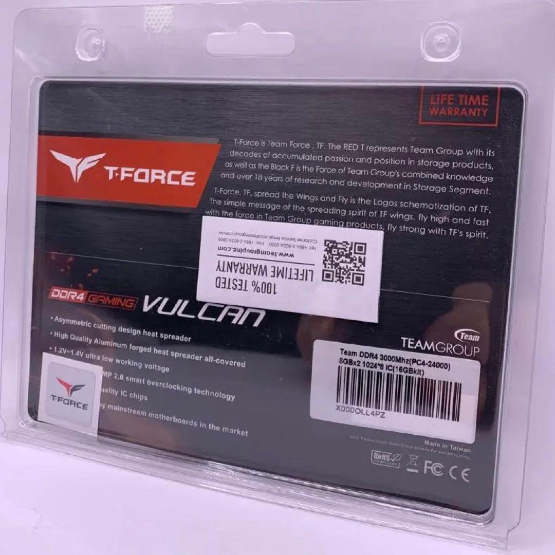 Team T-Force DDR4 16GB（2×8GB） 3000MHz