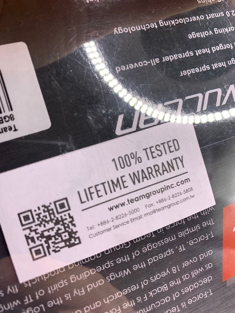 Team T-Force DDR4 16GB（2×8GB） 3000MHz