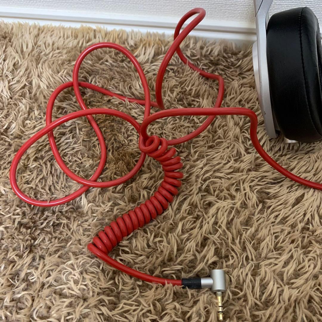 Beats Pro 有線ヘッドホン シルバー×ブラック カールケーブル付