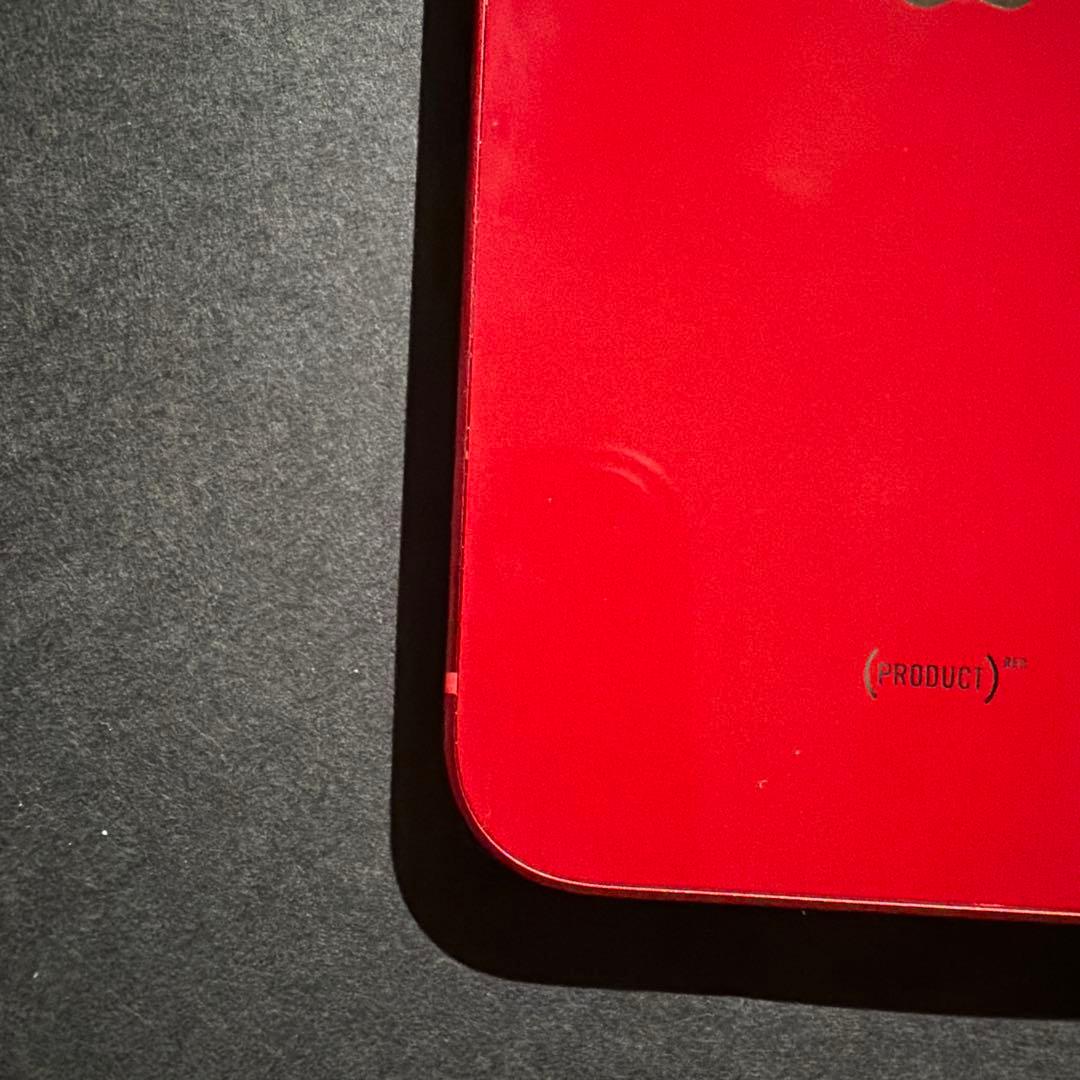 iPhone13 RED256GBバッテリー残量88% SIMフリー　ケース付き