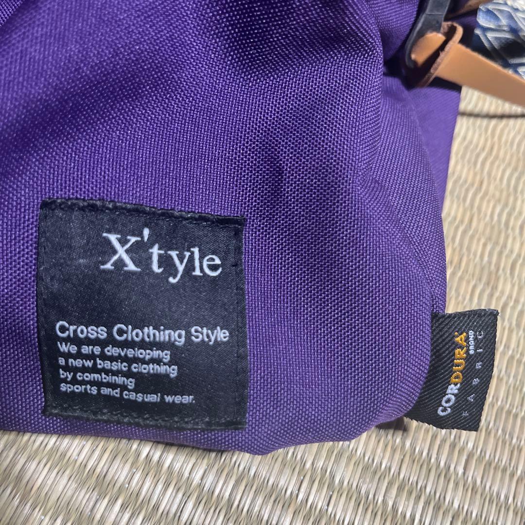 【便利】【美品】【旅行】【日常】X style ボストンバッグ　パープル系