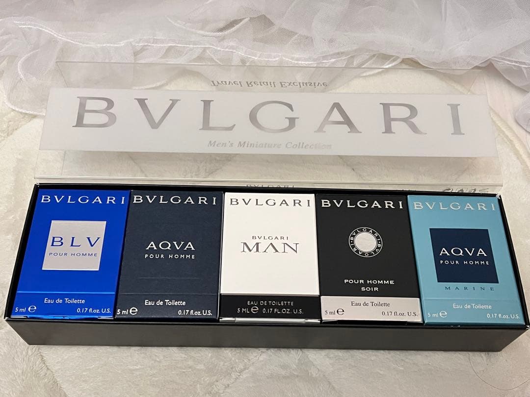 BVLGARI Men's Miniature Collection 5本セット
