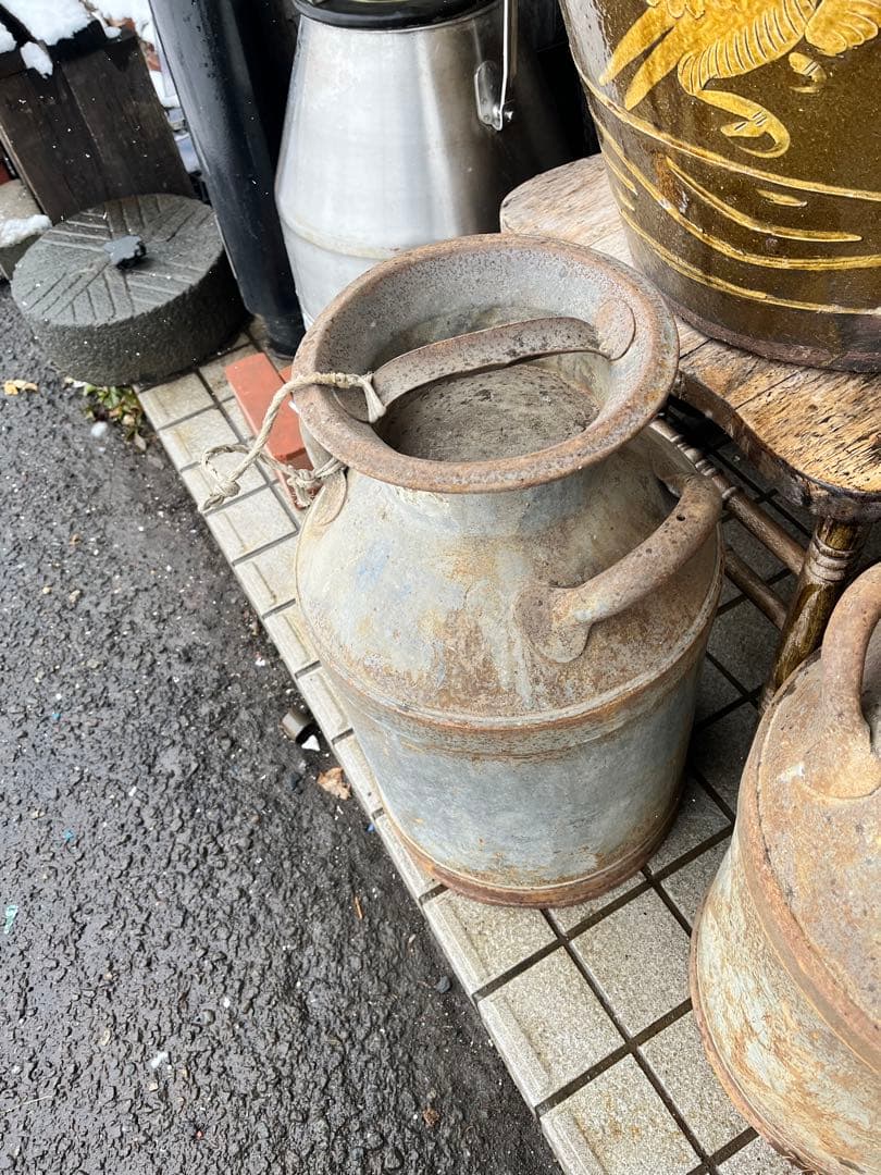 牛乳缶、 ミルク缶、 レトロ牛乳缶、 牛乳輸送缶、 ローソン缶
