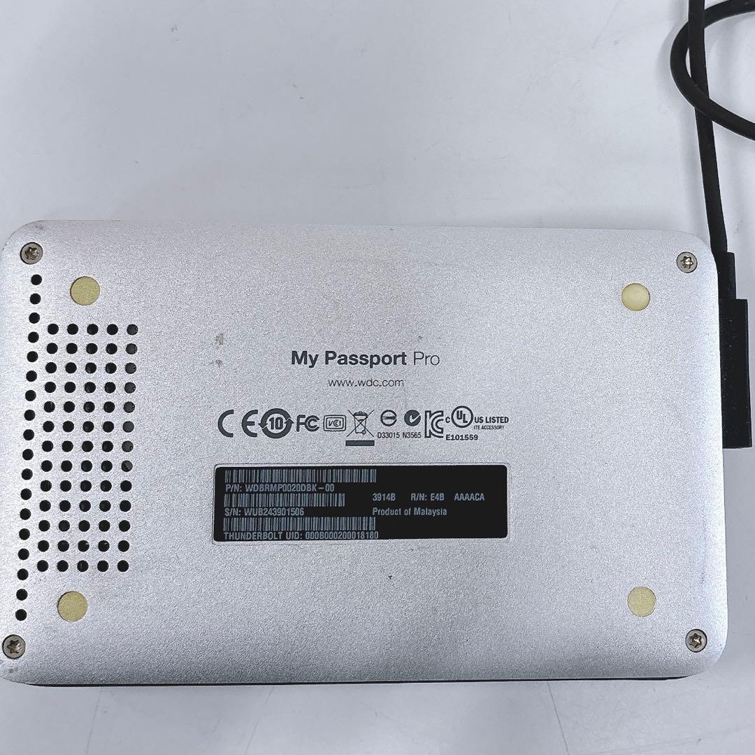 WD My Passport for Mac HDD4TB、2TB、2TB 3点