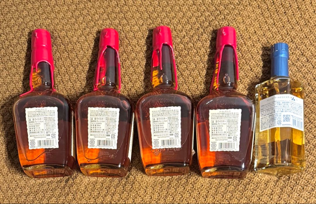 Maker'sMark 700ml×4、Ao 碧 350ml×1