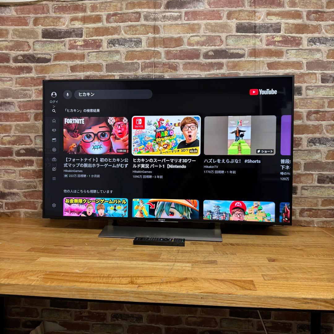SONY 49V型 4K 液晶テレビ BRAVIA KJ-49X9000E