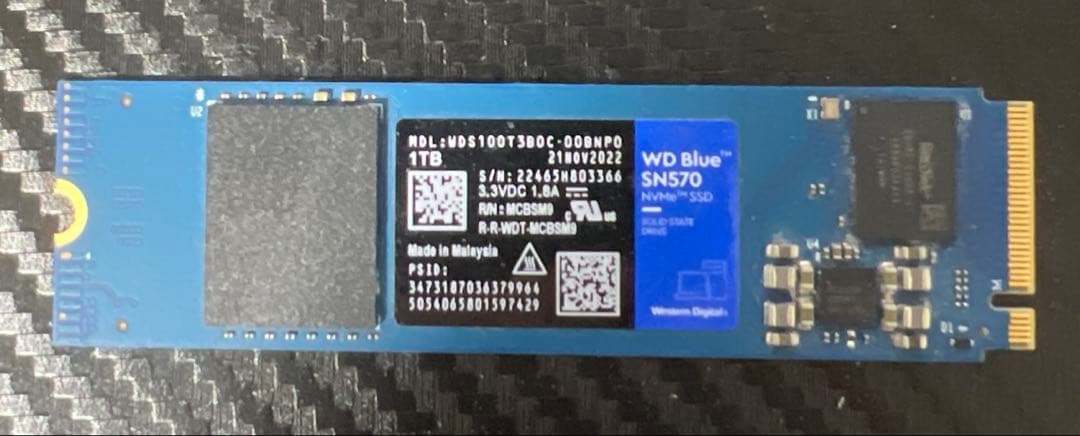 内蔵型SSD WD Blue SN570 1TB NVMe SSD