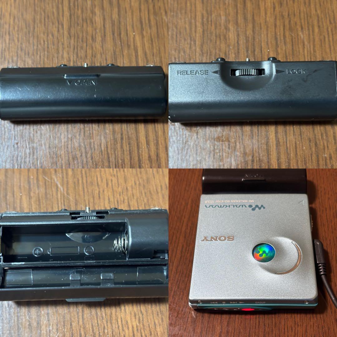 SONY MDウォークマン MZ-E707 動作確認済み 端子やや青錆あり