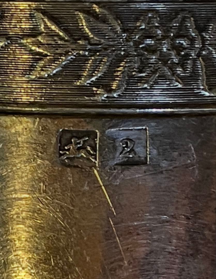 551イギリス、フランス金属シルバープレート透かし模様卵立てなど6個セット