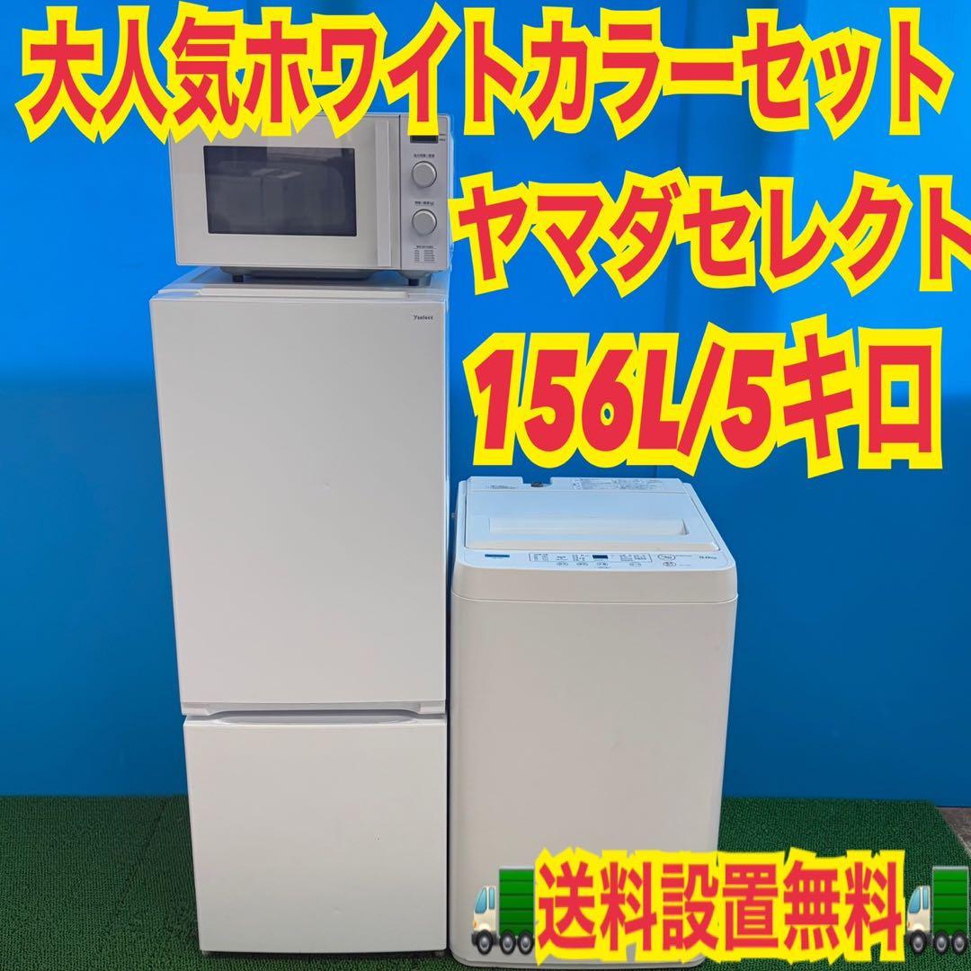 842 ホワイトカラー　冷蔵庫　洗濯機　電子レンジ　小型　一人暮らし　極美品
