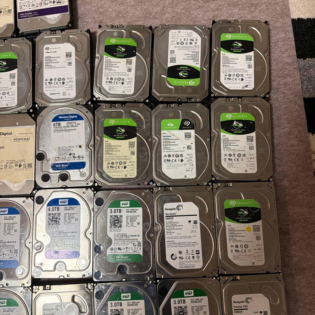 【大容量HDDまとめ売り】2TB〜14TB 計45台セット 業者様・転売歓迎