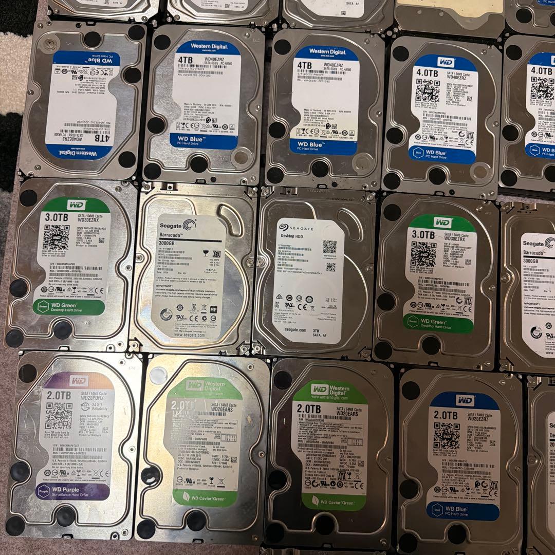 【大容量HDDまとめ売り】2TB〜14TB 計45台セット 業者様・転売歓迎