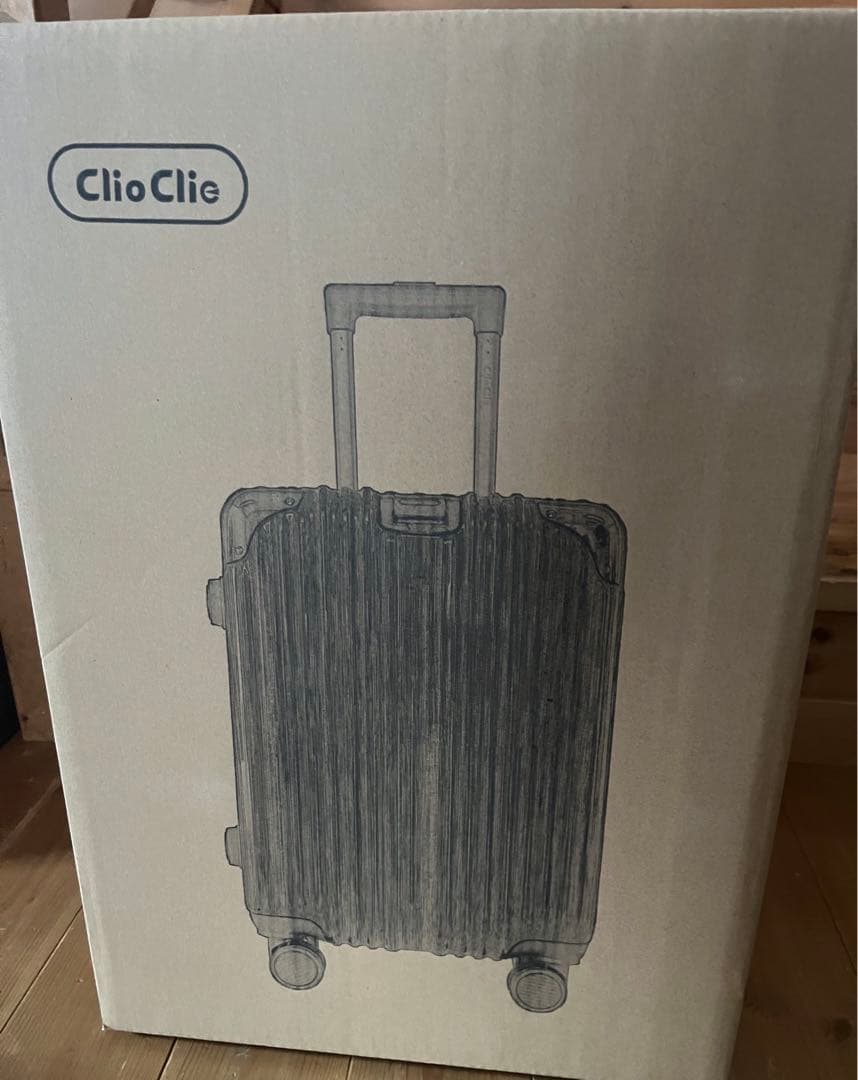ClioClio スーツケース キャリーケース シルバー S 機内持込可能40L