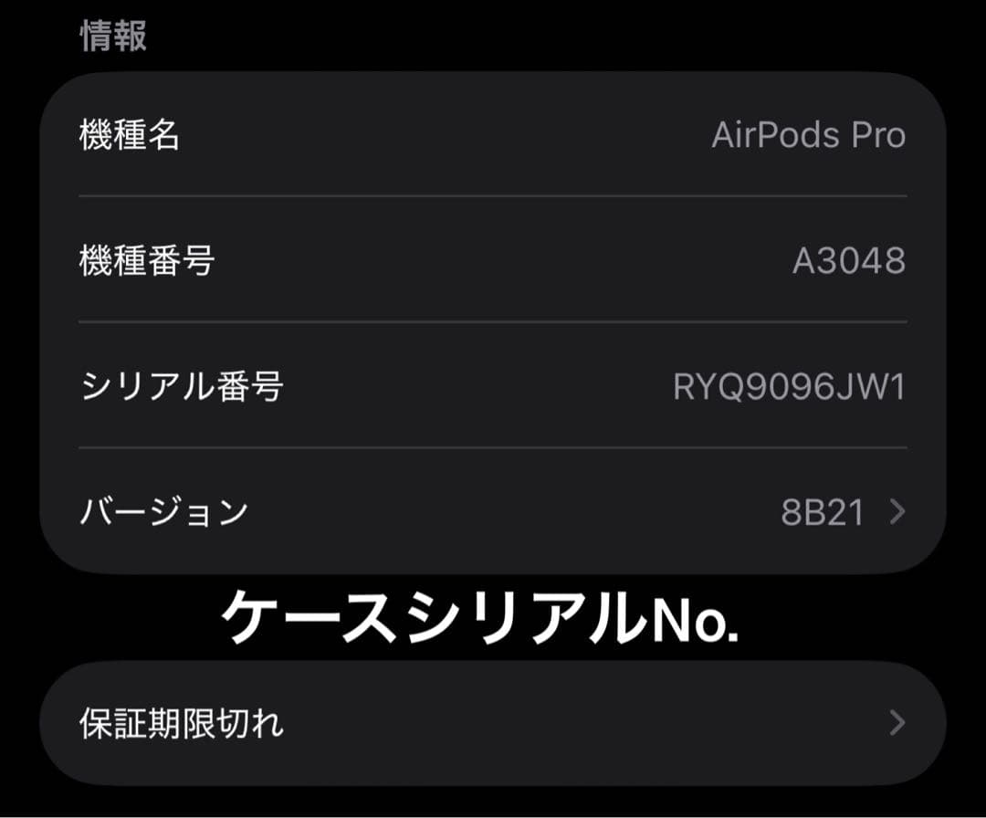 AirPods Pro2 ケース＋左イヤホンのみ
