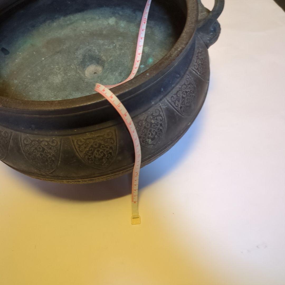 火鉢？　香炉？　金属製　銅製？　アンティーク