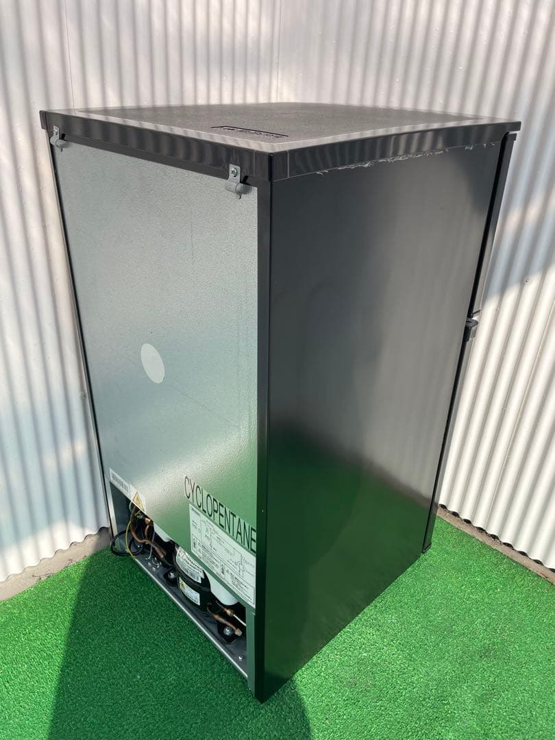 A07 アイリスオーヤマ 90L おしゃれブラック2ドア冷蔵庫 コンパクト 単身