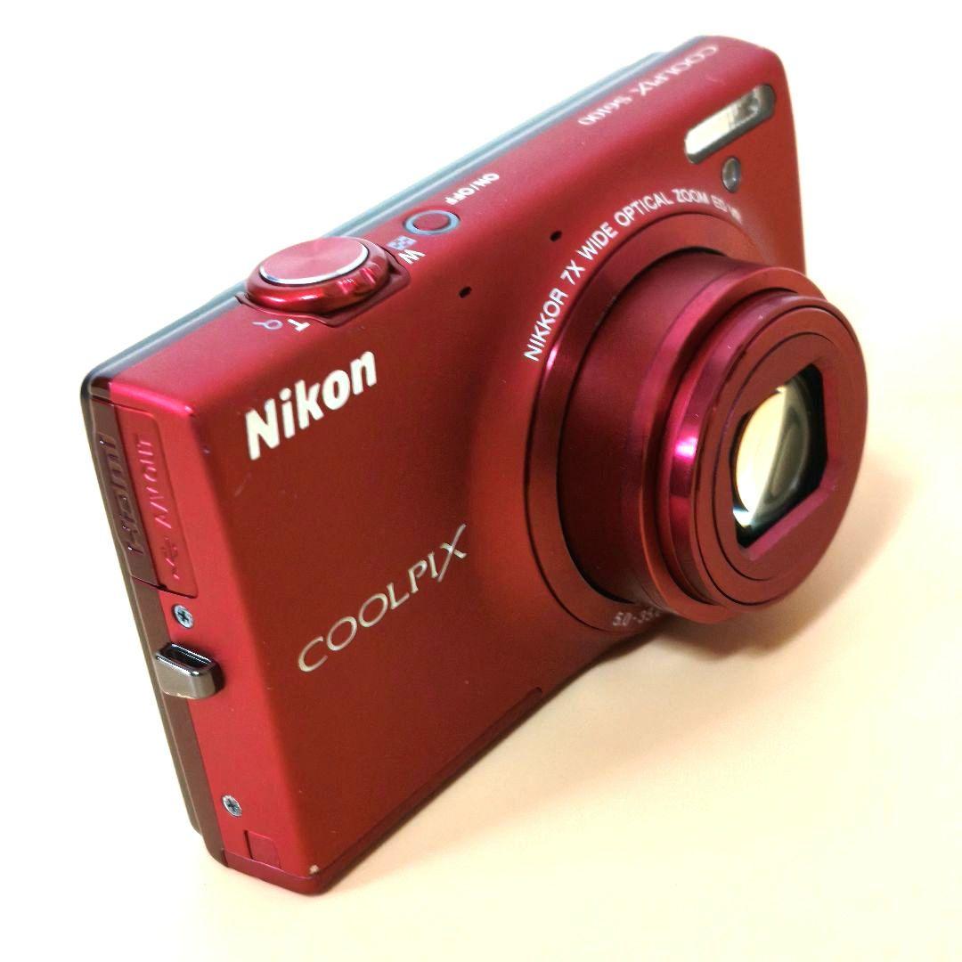 【動作確認済】Nikon COOLPIX S6100 レッド　 ★エモい写真に！
