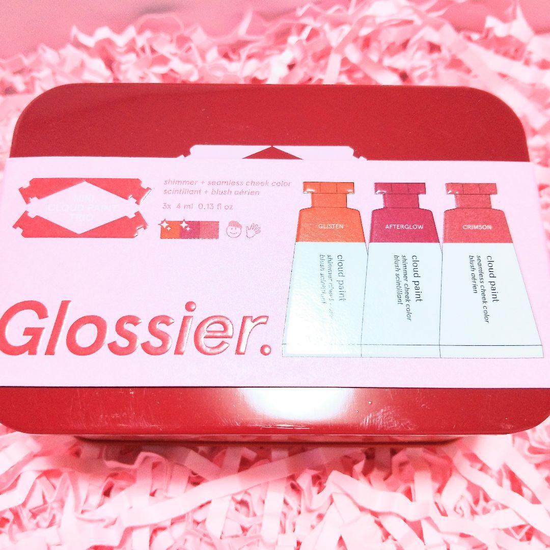 3/8まで【Mini Cloud Paint Trio】glossier　チーク