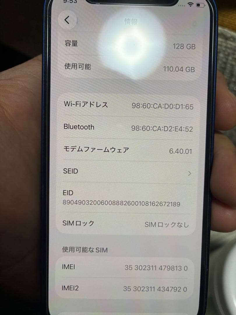 【香港版】Apple iPhone 12 mini ブルー Gibsonケース