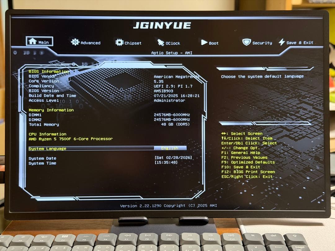 マザーボード JGINYUE B650I NIGHT DEVIL