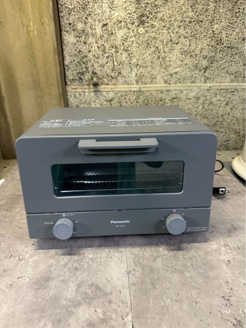 【美品】 24年製 パナソニック オーブントースター グレー NT-T501