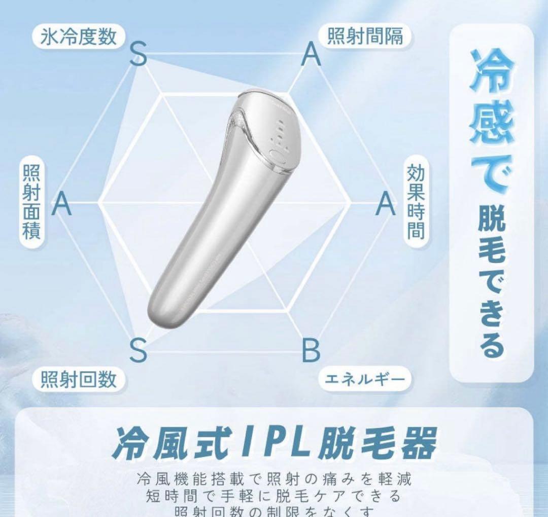 新品未開封 Sarlisi サーリシ 脱毛器 冷風式 IPL 脱毛器