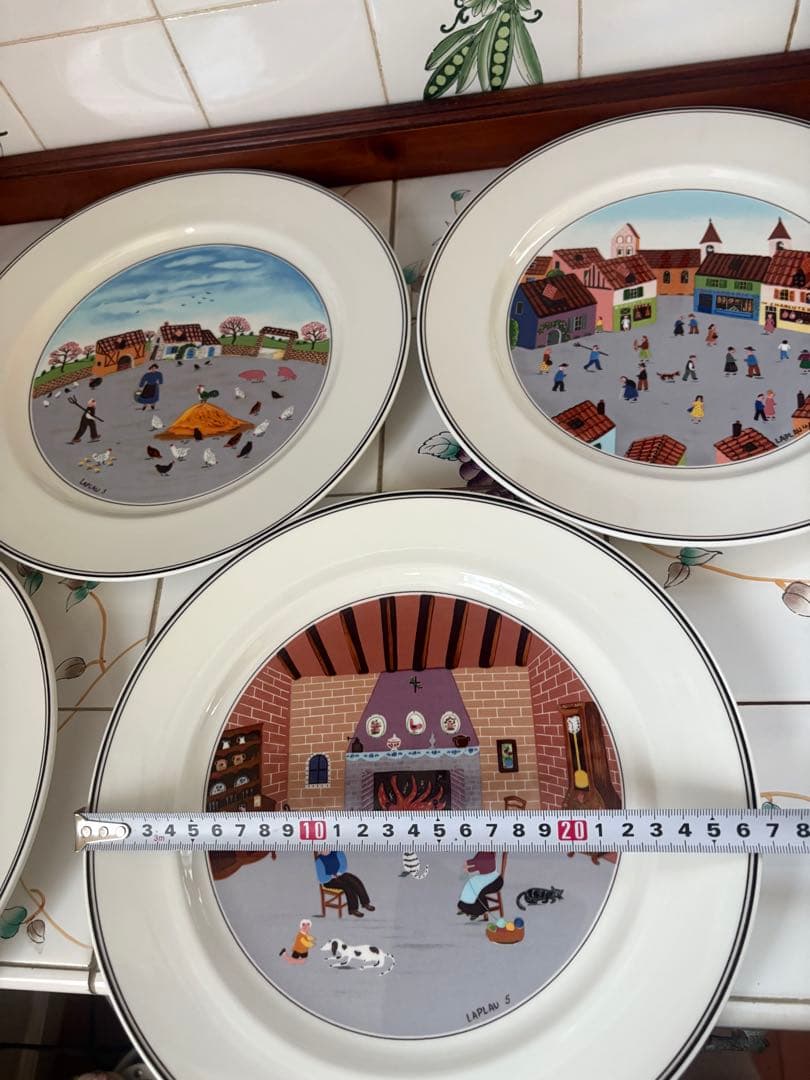 未使用品Villeroy & Boch#ボンチャイナ#陶磁器プレート大5枚セット