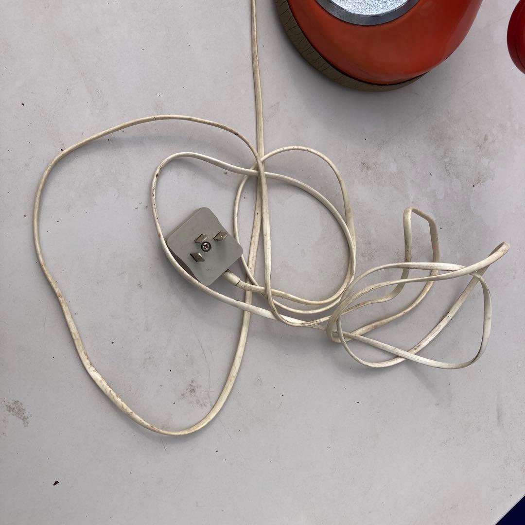 レトロ オレンジ ダイヤル式電話