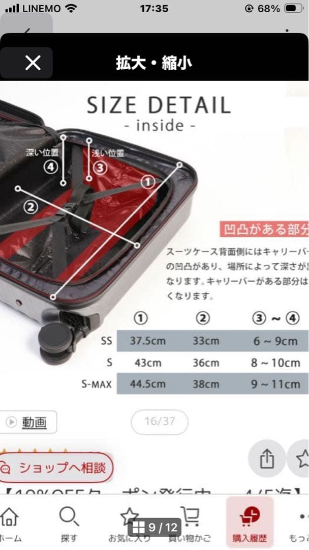 スーツケース SMAXサイズ/ネイビー