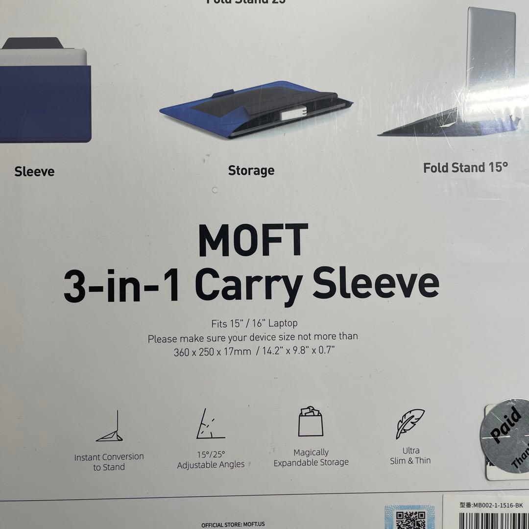 MOFT 3-in-1 Carry Sleeve 15/16インチ用 PCケース