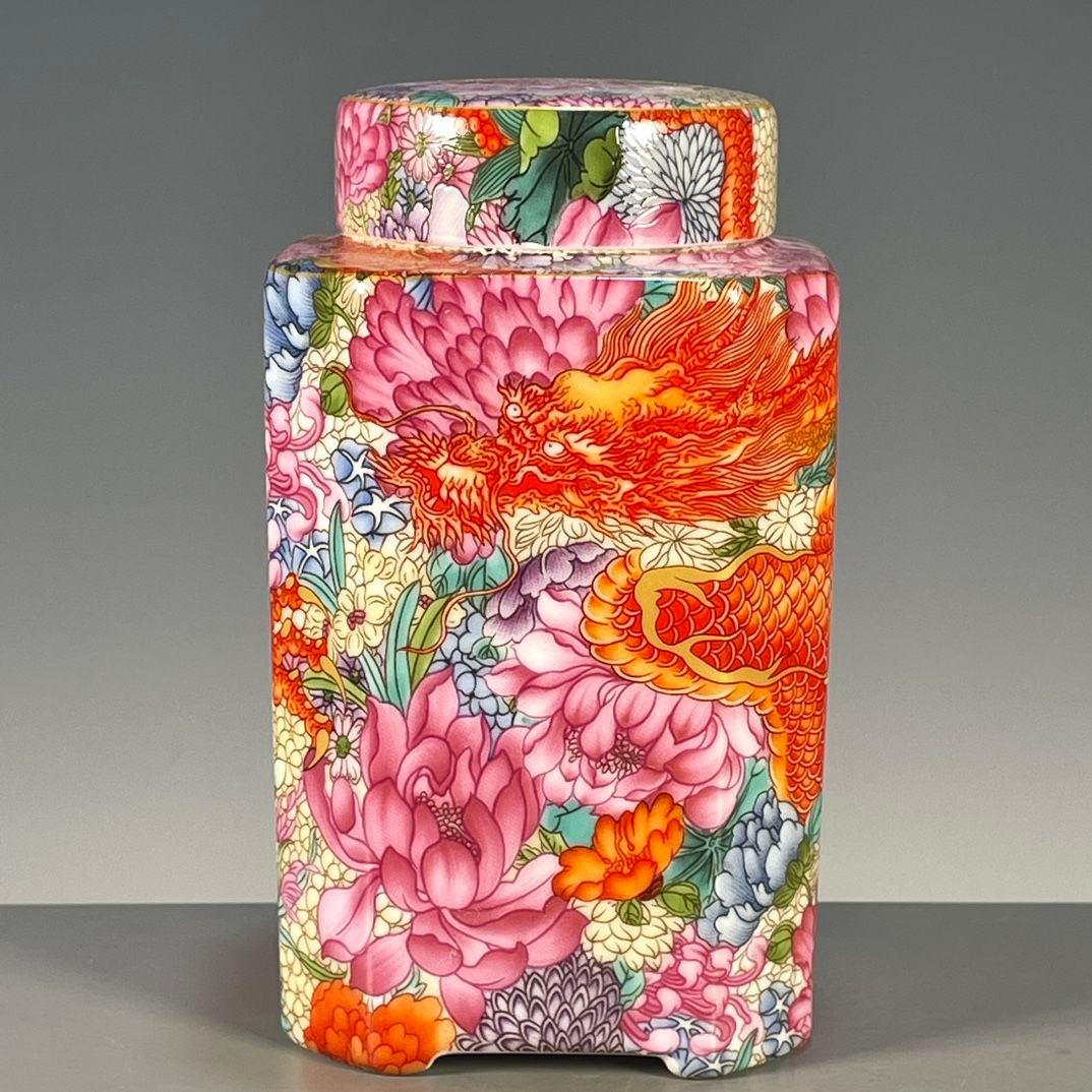 清乾隆琺瑯彩万花龍紋茶壺 茶道具 景徳鎮 陶磁器 装飾品 工芸品美術品 置物