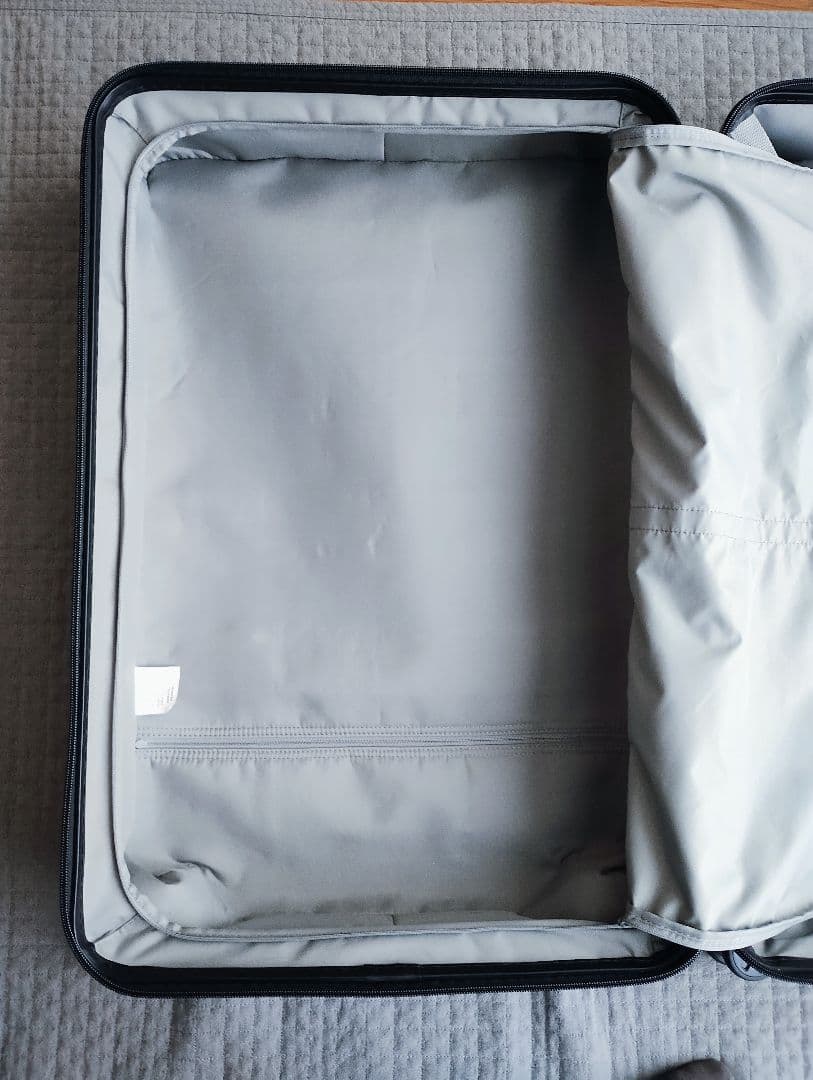 ♥無印良品 75L 大型グレーキャリーケース（ストッパー付き）