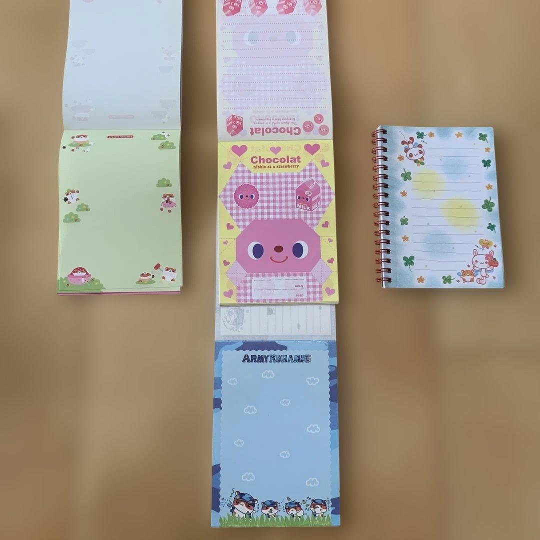 【レア★平成レトロ】メモ帳　まとめ売り　平成女児文具　こハム　パンダ