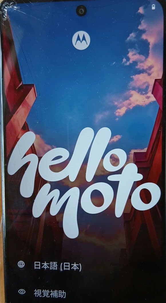 (液晶割れ)　motorola　moto g66y 5g