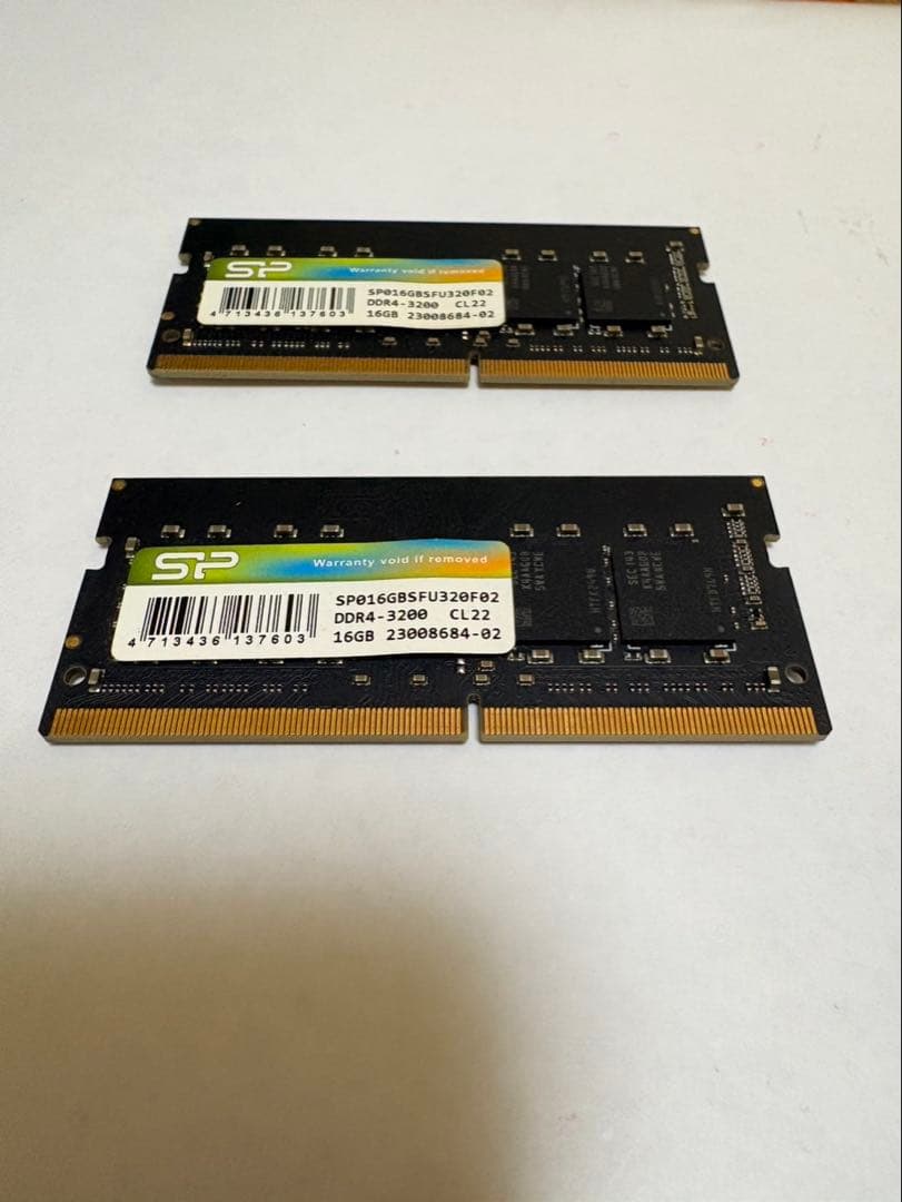 SP DDR4 3200MHz 32GB(16GB ✖️2) メモリモジュール