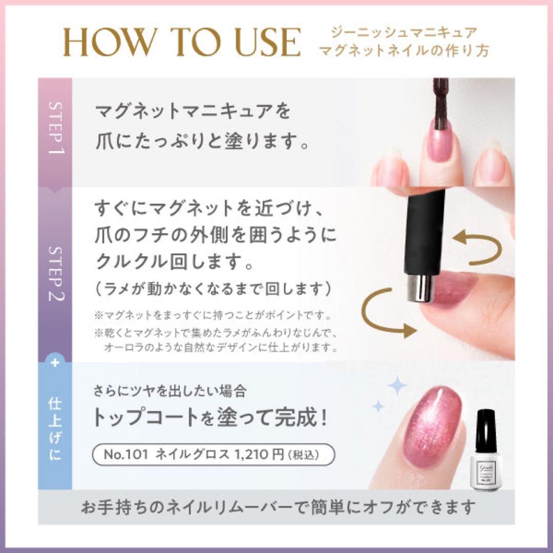 【限定品】ジーニッシュ マグネットネイル 新品未開封 3点セット