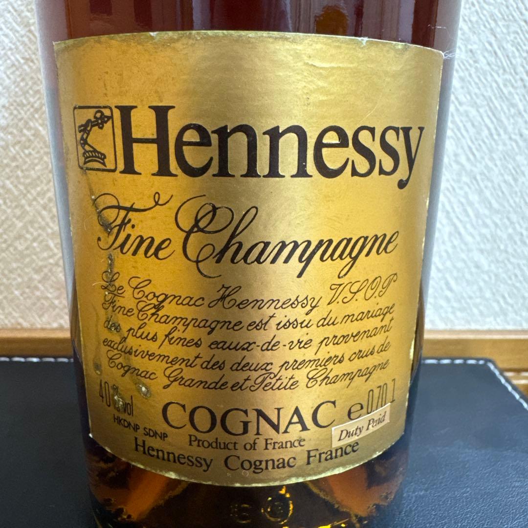 ヘネシー VSOP コニャック 旧ボトル ゴールドラベル 金キャップ