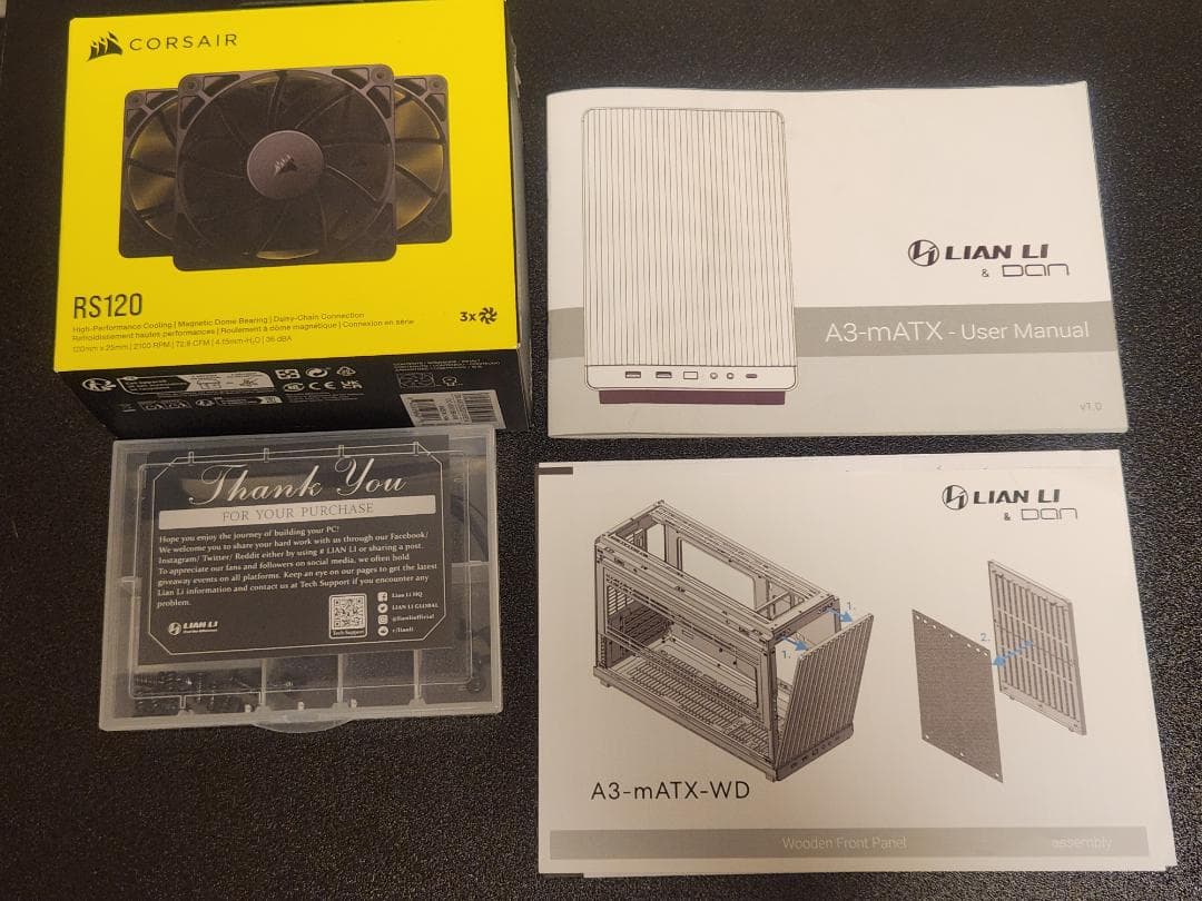 LIAN LI A3-mATX WD MiniITX PCケース ブラックウッド