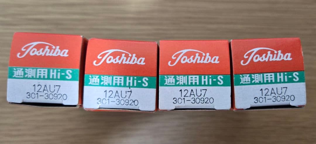 東芝 12AU7 真空管 4本