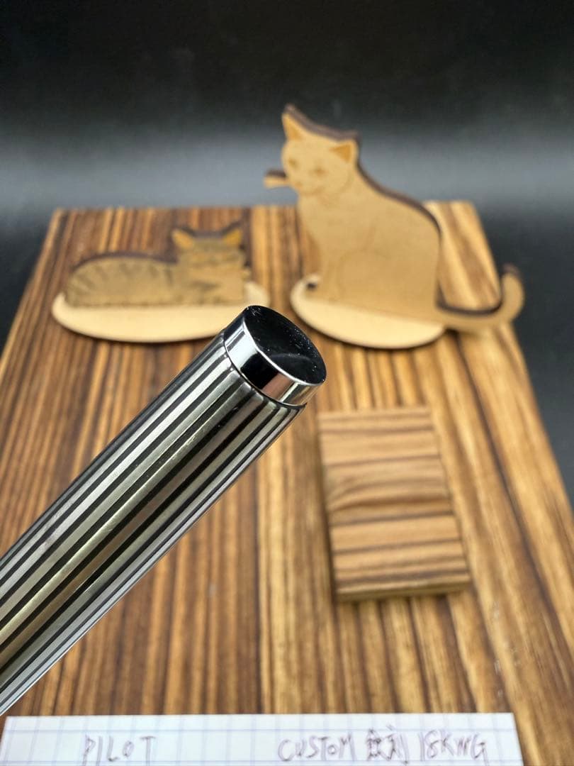 Pilot 万年筆 CUSTOM K-500SS 蝕刻ストライプ 18KWG