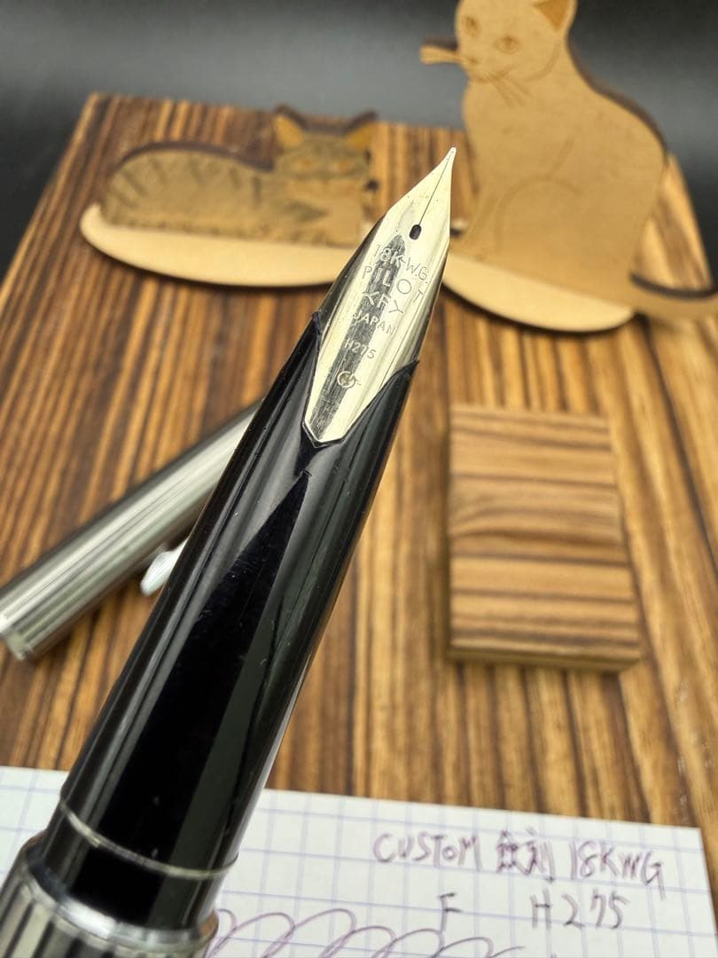 Pilot 万年筆 CUSTOM K-500SS 蝕刻ストライプ 18KWG