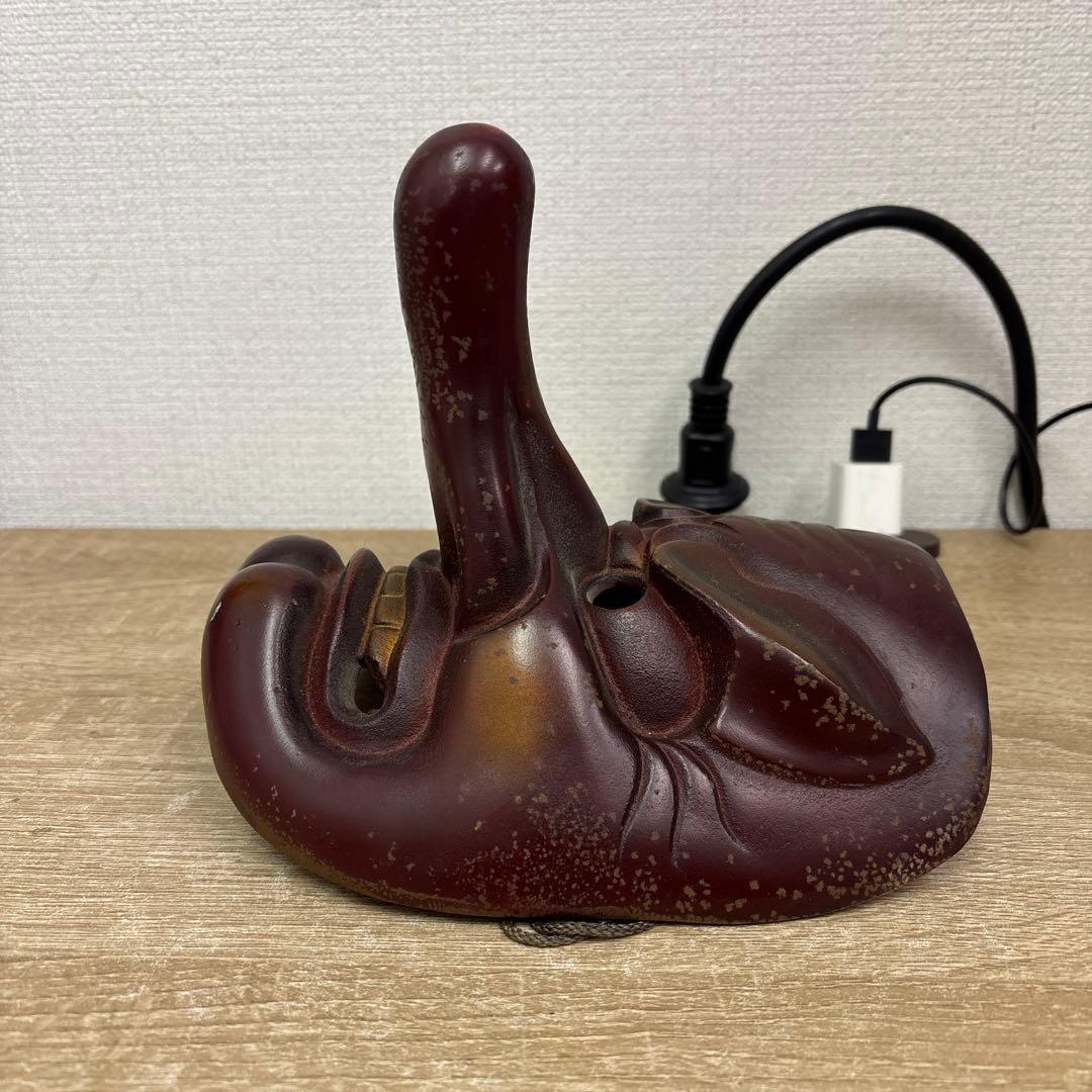 鉄製お面　能面　天狗　魔除け開運