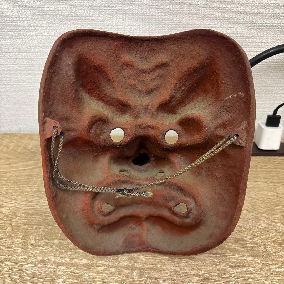 鉄製お面　能面　天狗　魔除け開運