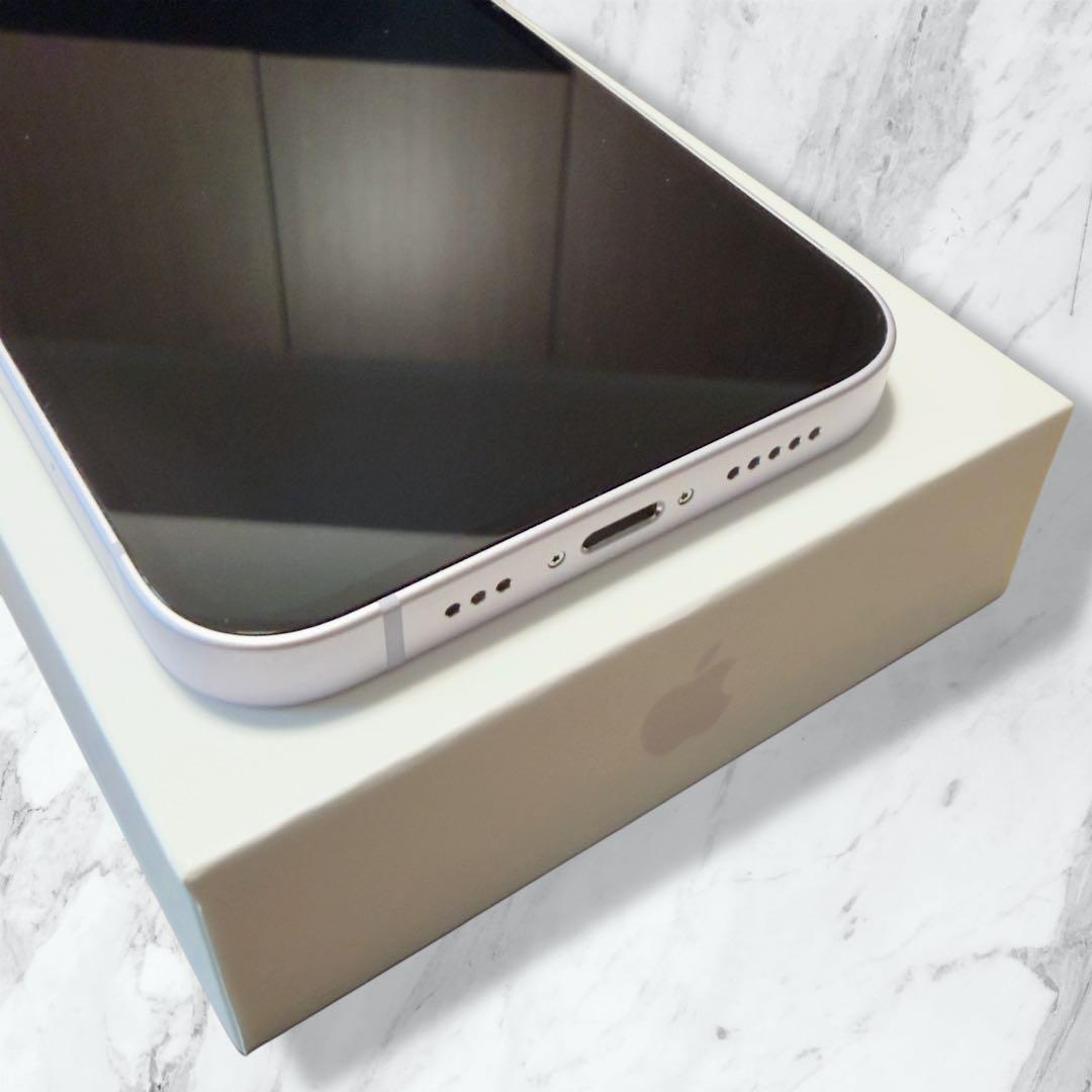 【美品】iPhone14 パープル 256GB バッテリー81% SIMフリー