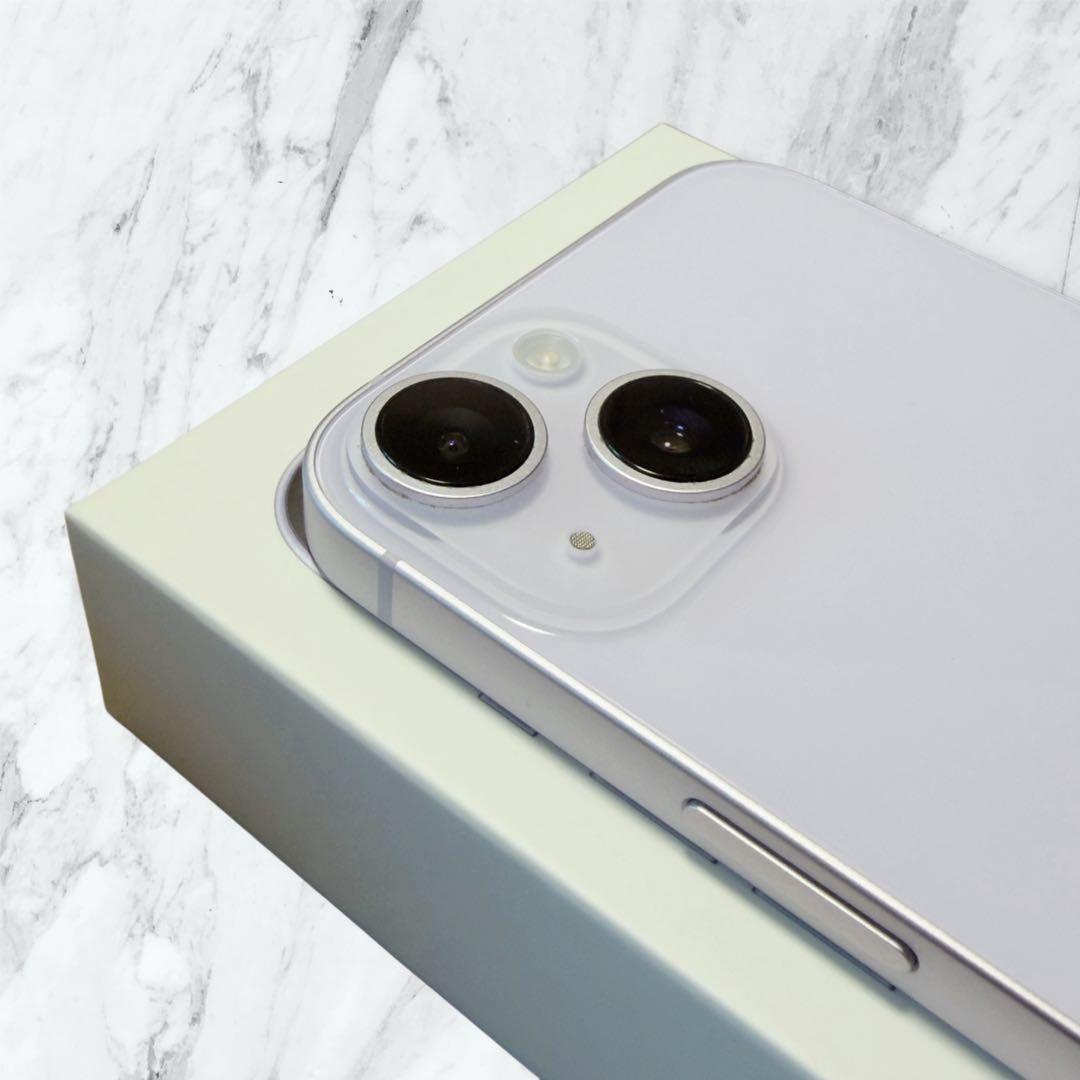 【美品】iPhone14 パープル 256GB バッテリー81% SIMフリー