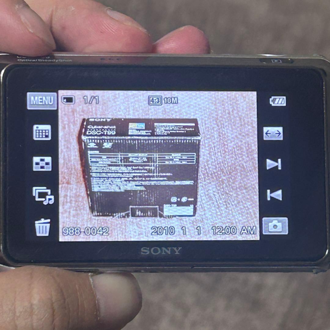 【稼働品　付属品付き】SONY Cyber-Shot DSC-T99 シルバー