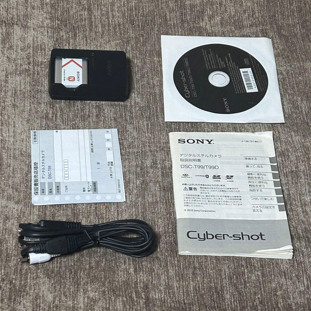 【稼働品　付属品付き】SONY Cyber-Shot DSC-T99 シルバー