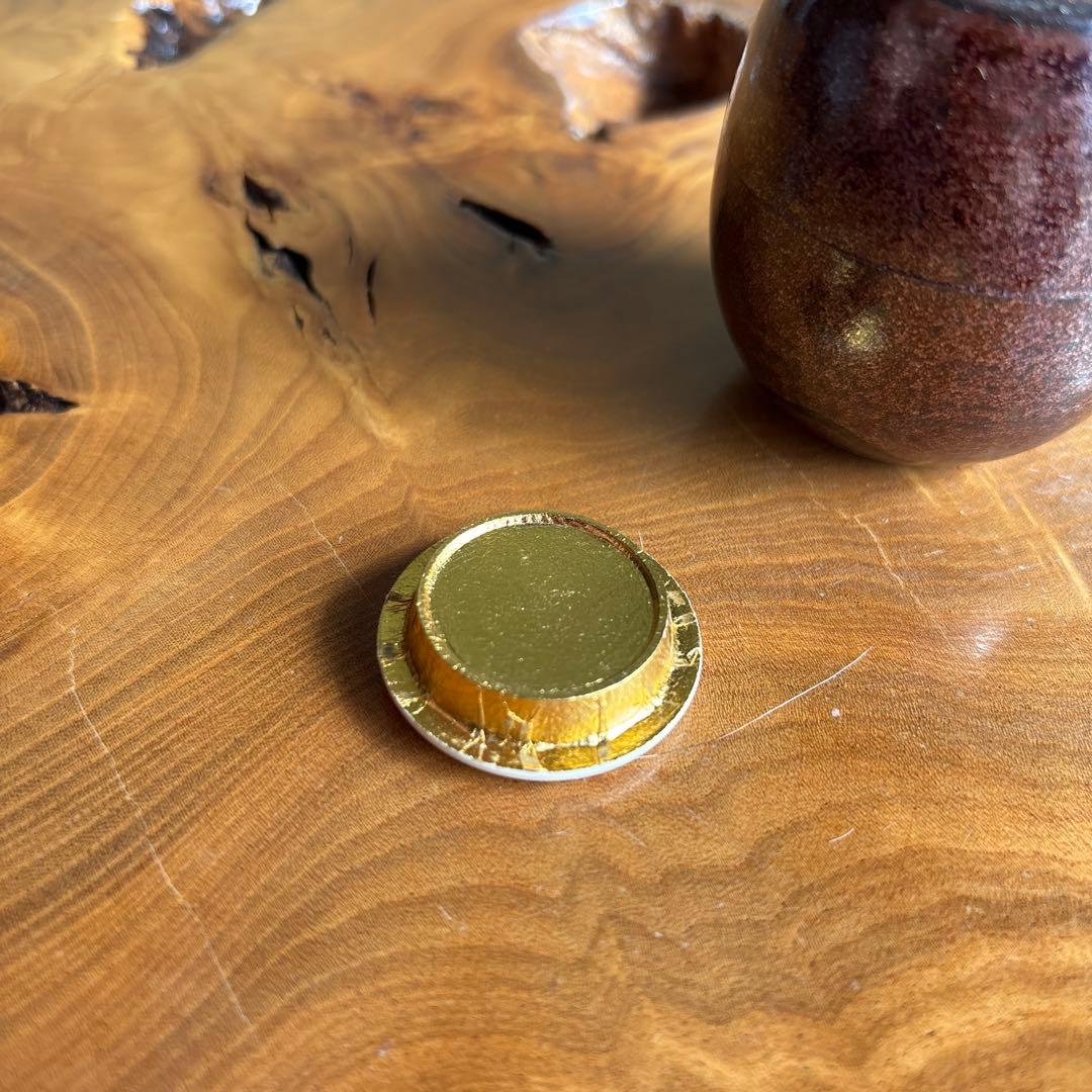 笹安有祥造 獏富士山肩衝茶入 共箱 茶道具