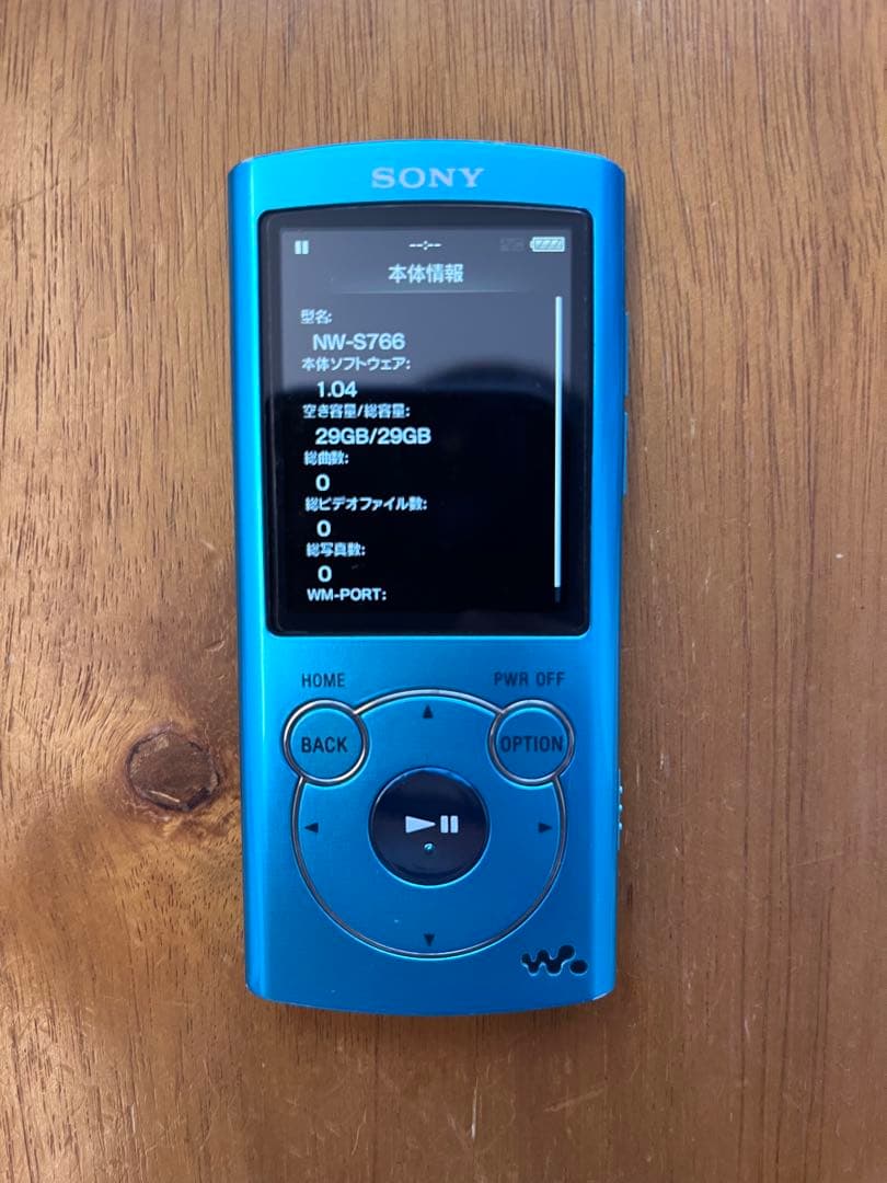 【動作確認済み】SONY NW-S766 デジタルオーディオプレーヤー 29GB