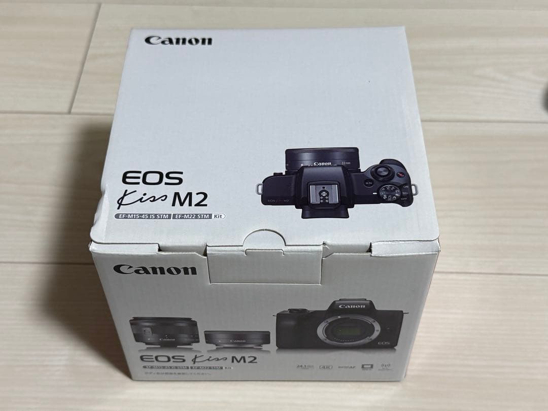 【箱あり美品】Canon EOS Kiss M2 ダブルレンズキット 22mm